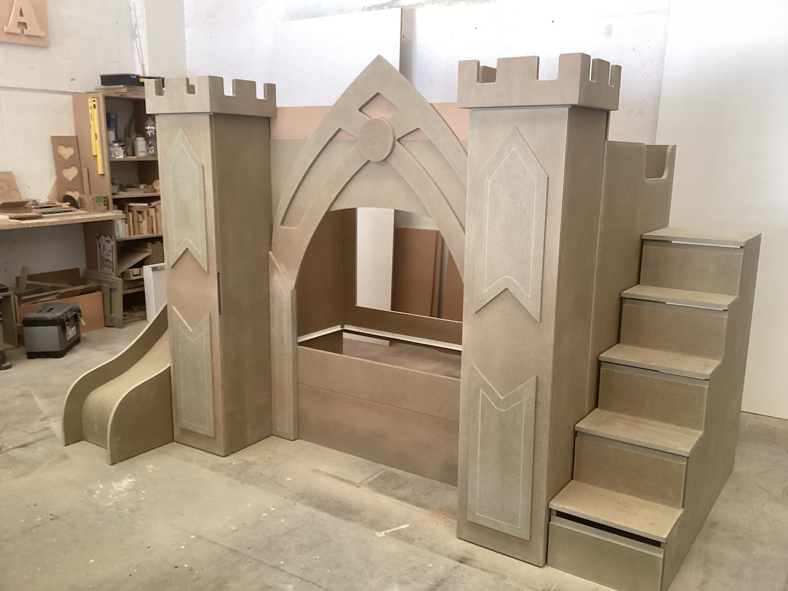 Princess Castle Bed Plans Only for CNC Bed Woodworking Etsy