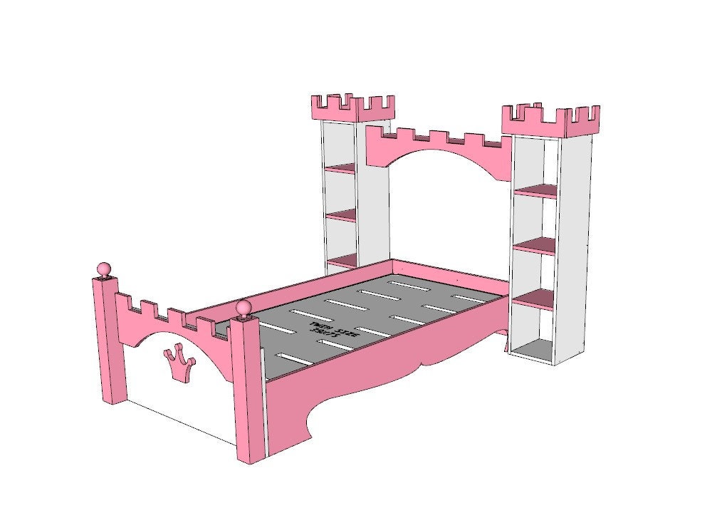 Plans for Castle Bed only Plans Ideal for Woodworking Hobbyists Digital