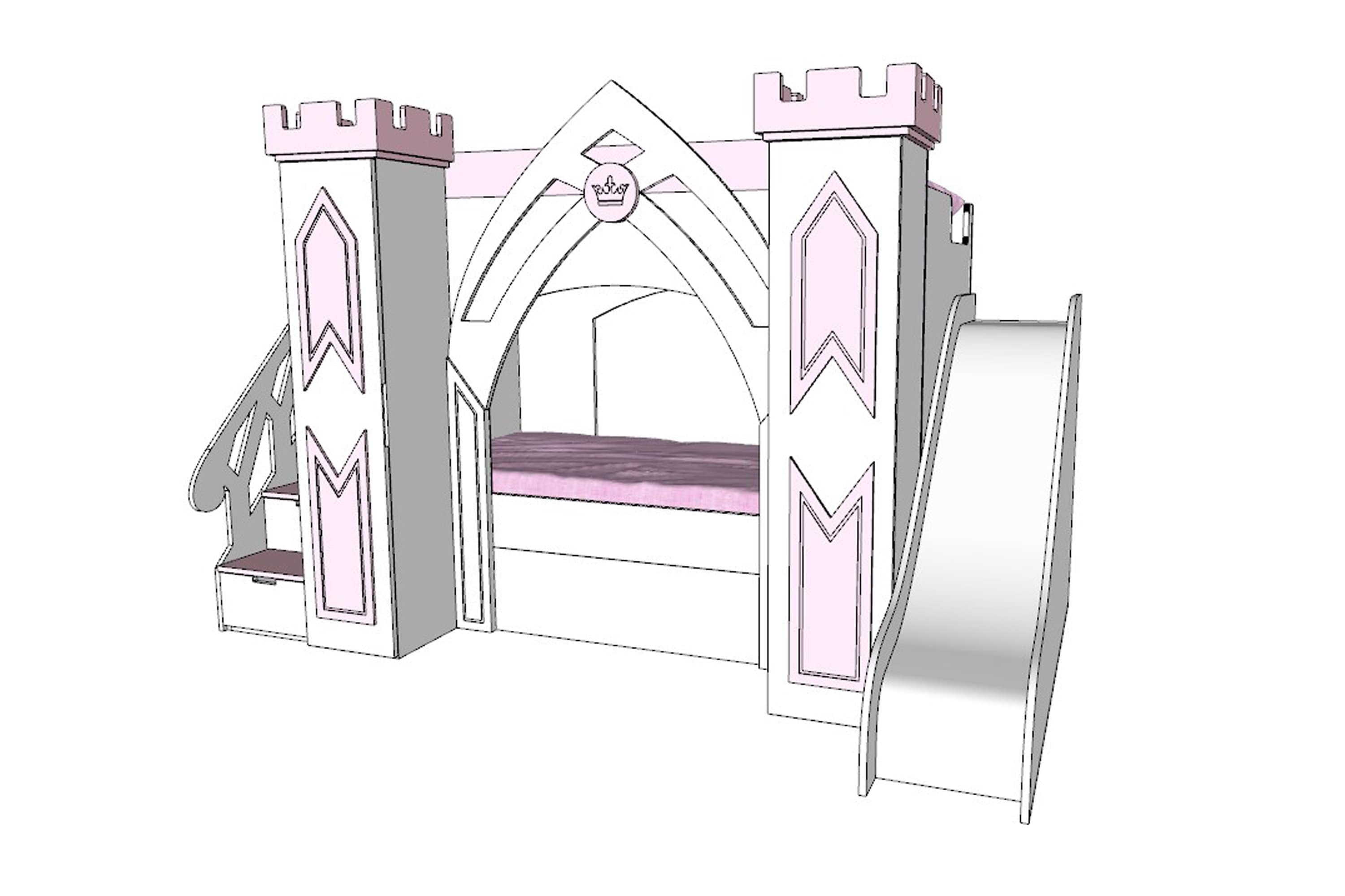 Princess castle bed plans clearance