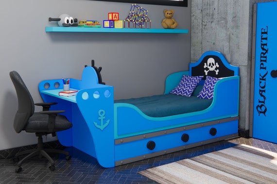 Pirate Boat Bed Plans plans Only, Create a Themed Bedroom for Your Child,  Perfect for Those Who Love DIY Woodworking 35 X 75 -  Canada