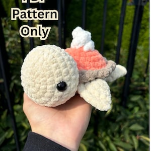 Low-Sew Beginner-Friendly Small Pumpkin Pie Turtle Crochet Amigurumi Pattern