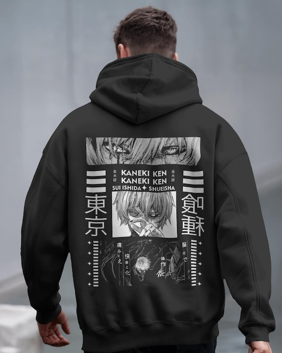 Tokyo Ghoul Ken Kaneki Acid-washed Oversized Hoodie – Anime