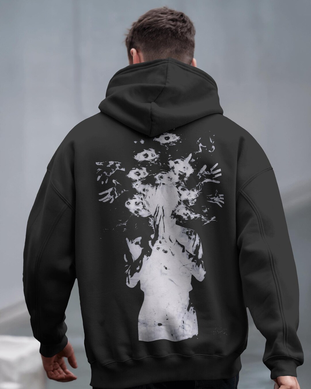 Ken Kaneki Tokyo Ghoul Hoodie: Snow Washed, Loose Fit Streetwear