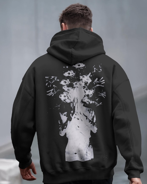 Ken Kaneki Tokyo Ghoul Hoodie: Snow Washed, Loose Fit Streetwear