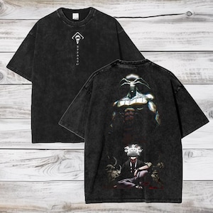 Jujutsu Kaisen Anime Acid Wash Oversize T-Shirt Sukuna Anime Tee Gift For Him