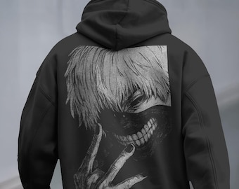 Tokyo Ghoul Hoodie: Ken Kaneki, Snow Wash Anime Pullover
