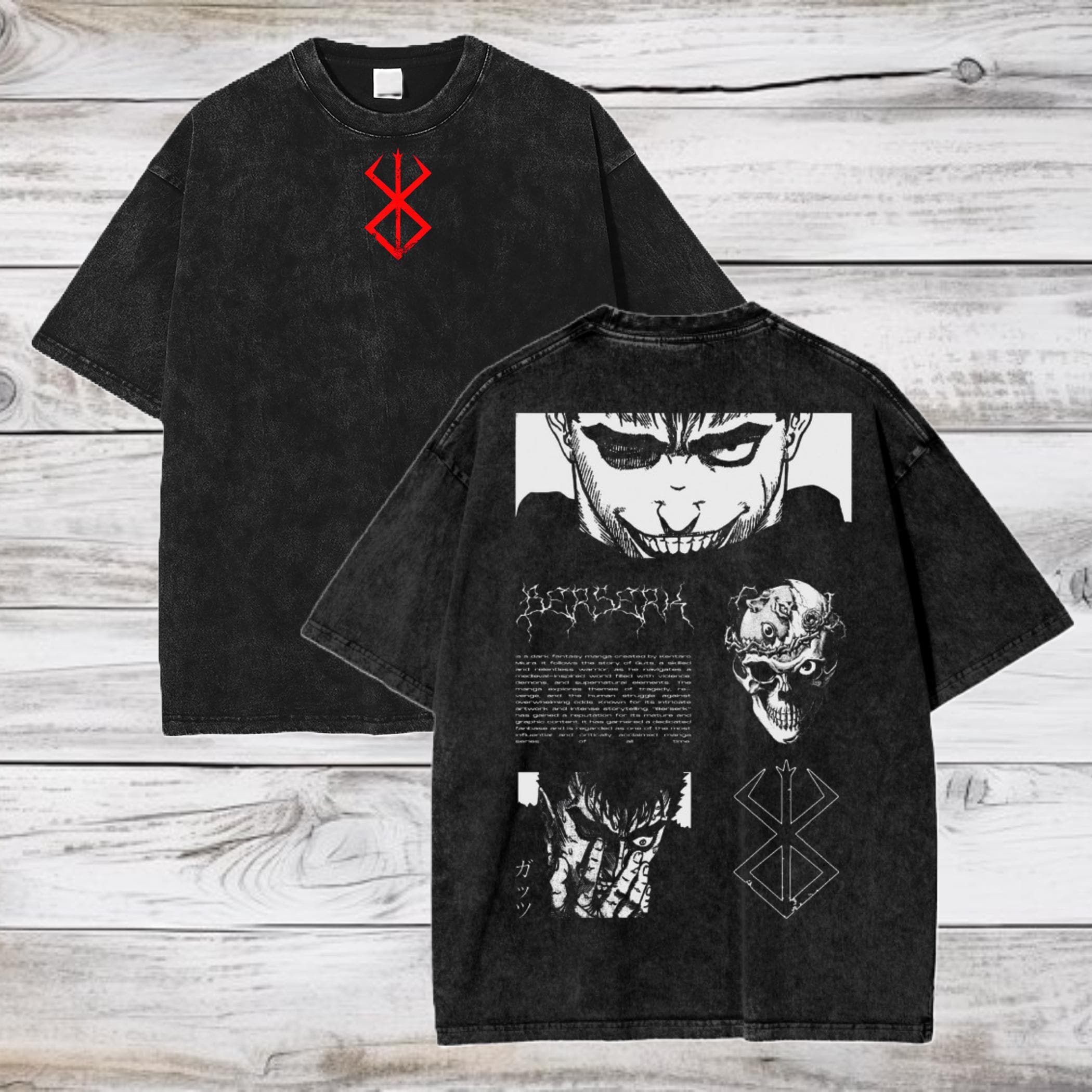 ベルセルク Tシャツ アニメ ガッツ シールケ キャスカ 漫画 平成 古着 ベルセルク ガッツ キャスカ 三浦建太郎 Tシャツ XL - メルカリ