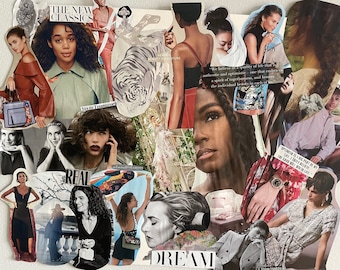 Original Collage Art - Dreaming, Luxury, and Feminine Power