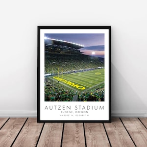 Oregon Football | Autzen Stadium | 18 x 24 inches | Color | Poster