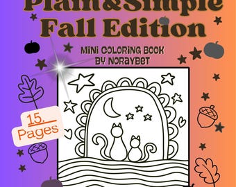 Plain&Simple Fall Edition Coloring Book