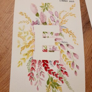 Cartoline con lettere a tema floreale