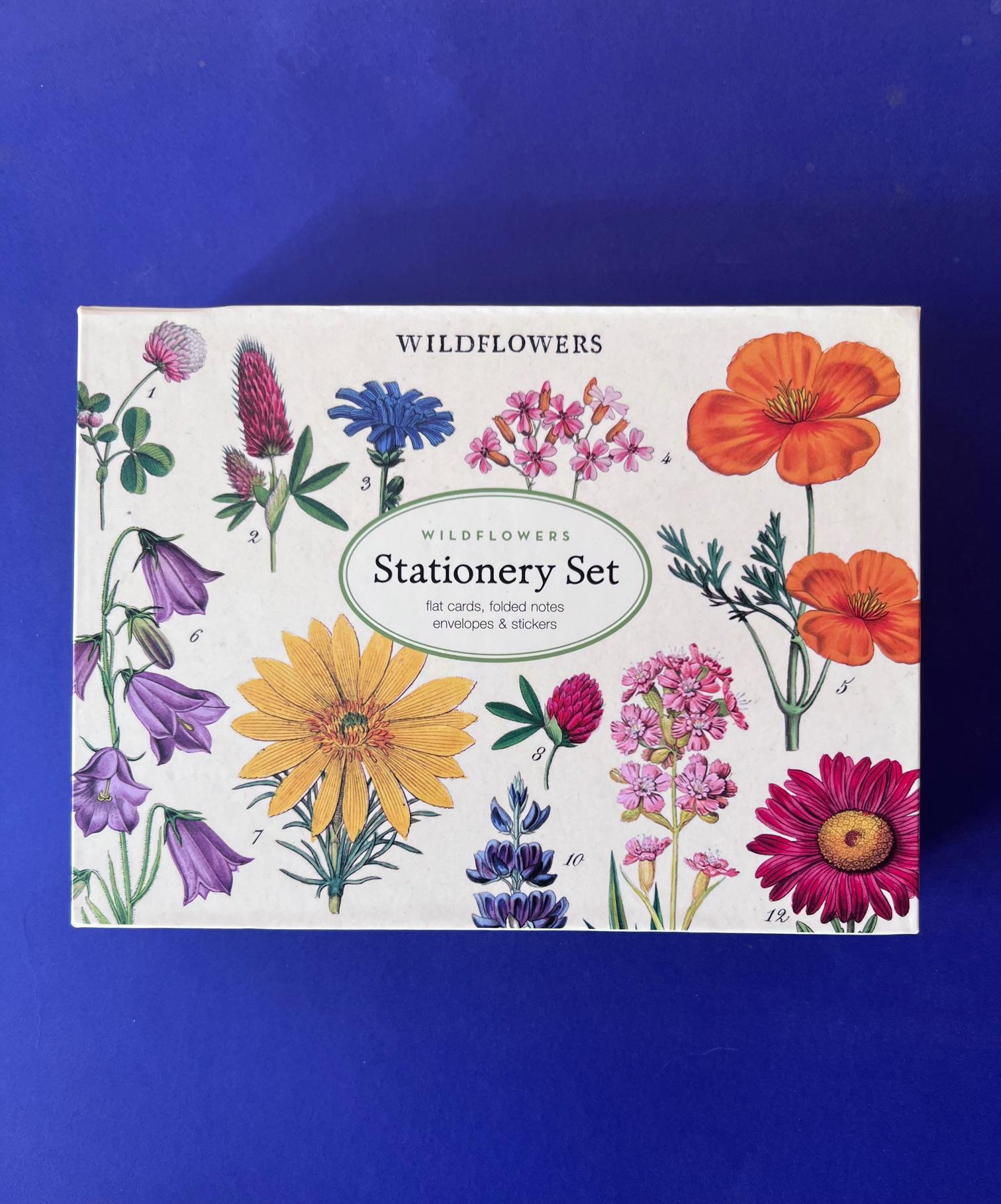 Juego de papelería vintage con flores silvestres de Cavallini and Company