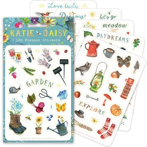 Katie Daisy Art Planner Garden Arts Stickers, Paper Crafting, Scrapbooking, Gifting