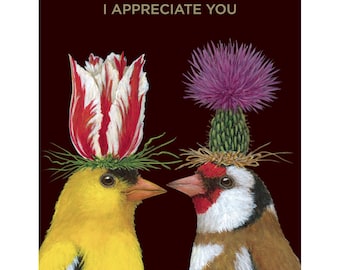Appreciation Notecard, Card by Vicki Sawyer, All Occasion Greeting Card, Gratitude Card
