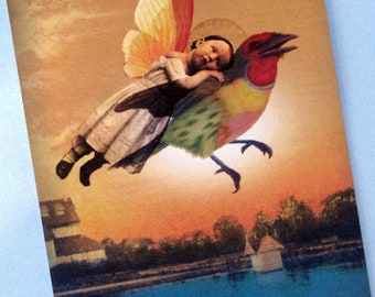 Lovebird Notecard by Catrin Welz-Stein