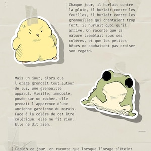 Stickers grenouille et poussin