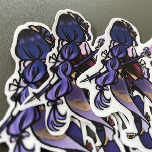 Crying Raiden Shogun Sticker Raiden Shogun Sticker Genshin Impact -3 Count- - Etsy