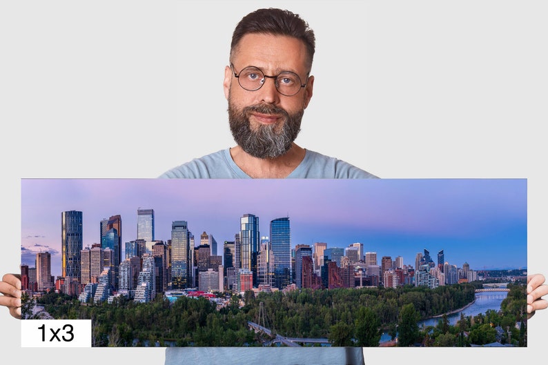 Calgary Skyline Photo Print Peace Bridge Photo Print Calgary