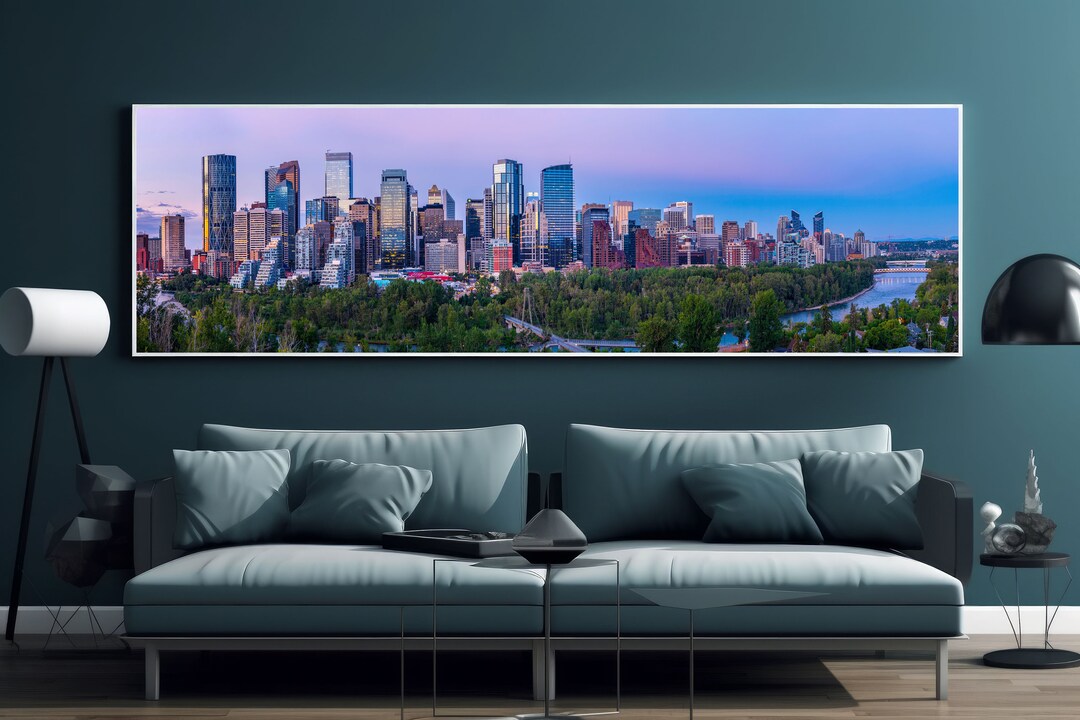 Calgary Skyline Photo Print Peace Bridge Photo Print Calgary