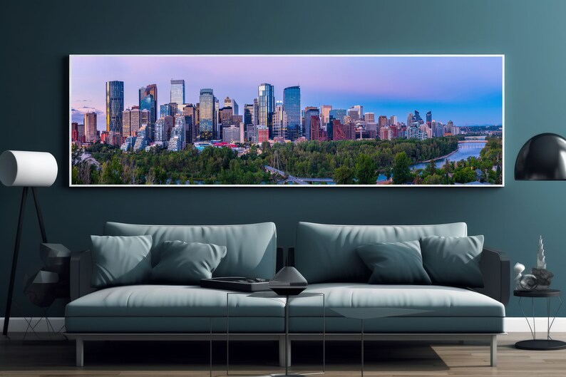 Calgary Skyline Photo Print Peace Bridge Photo Print Calgary