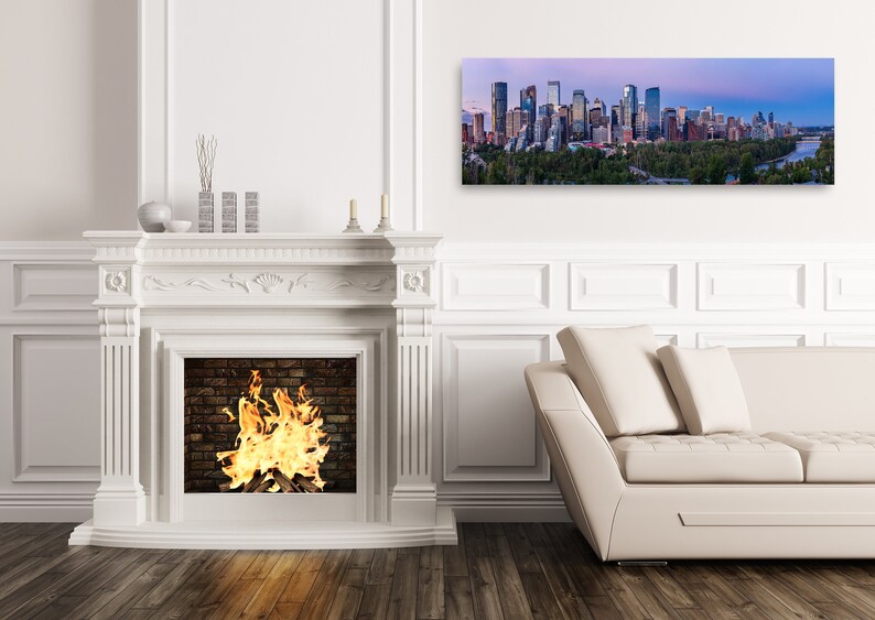 Calgary Skyline Photo Print Peace Bridge Photo Print Calgary