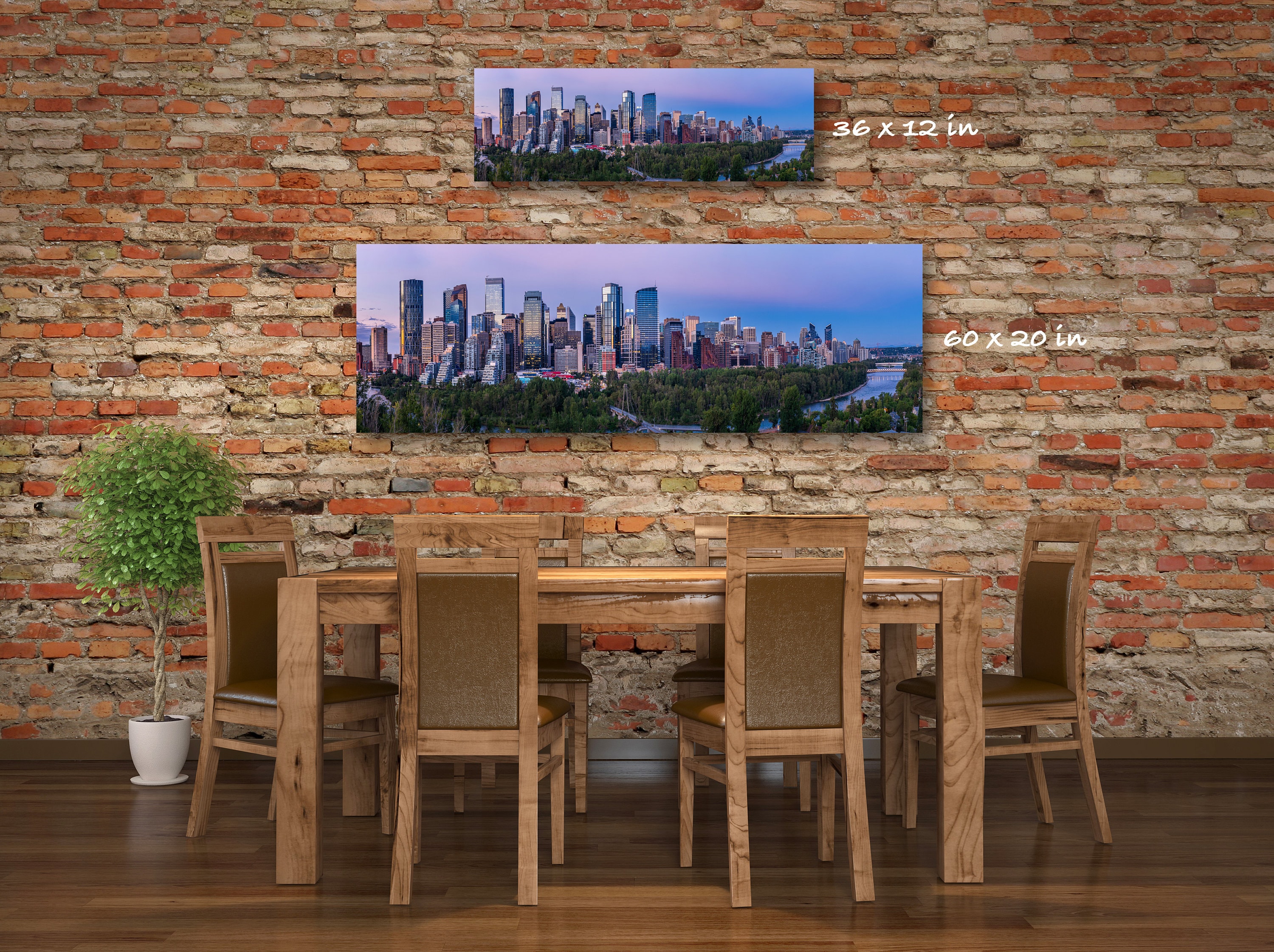 Calgary Skyline Photo Print Peace Bridge Photo Print Calgary