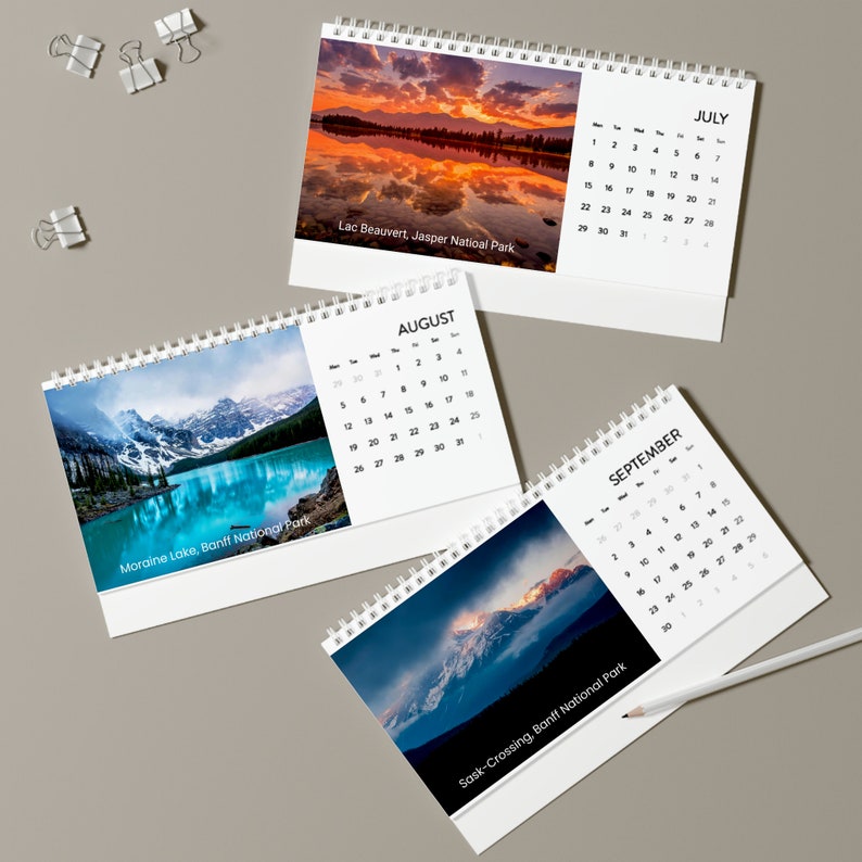 2024 Canadian Rockies Desk Calendar Boss Calendar 2024 Canadian Rockies