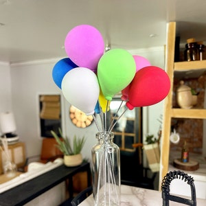 Dollhouse Miniature Balloons 8 Piece, Balloon Cake topper