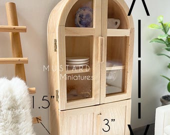 Set De Vitrine Miniature 1/12 Pour Maison De Poupée – 11 Pièces : étagère, Réveil, Aquarium, Radio, Livres, Appareil Photo, Tasses à Café