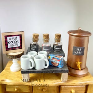 Dollhouse Cocoa, Dollhouse hot chocolate, Miniature Cocoa, Miniature Hot Chocolate