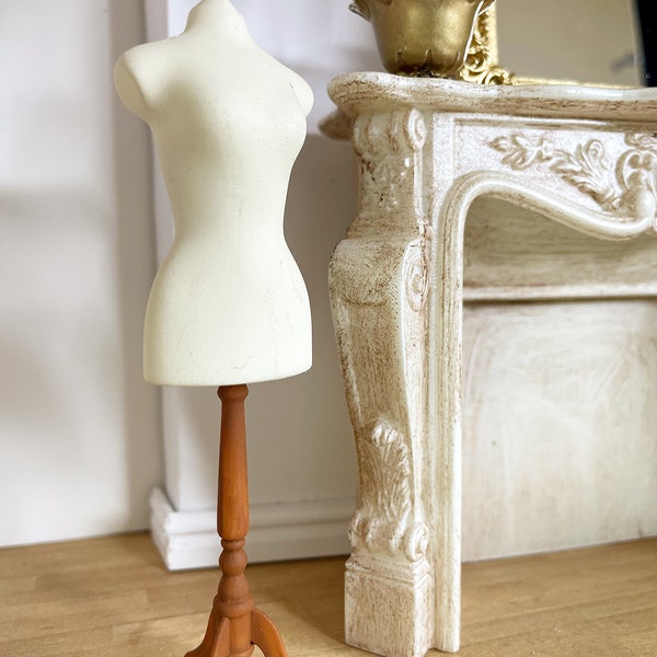 Dollhouse Miniature Dress form, dollhouse home decor, Dollhouse room accessory
