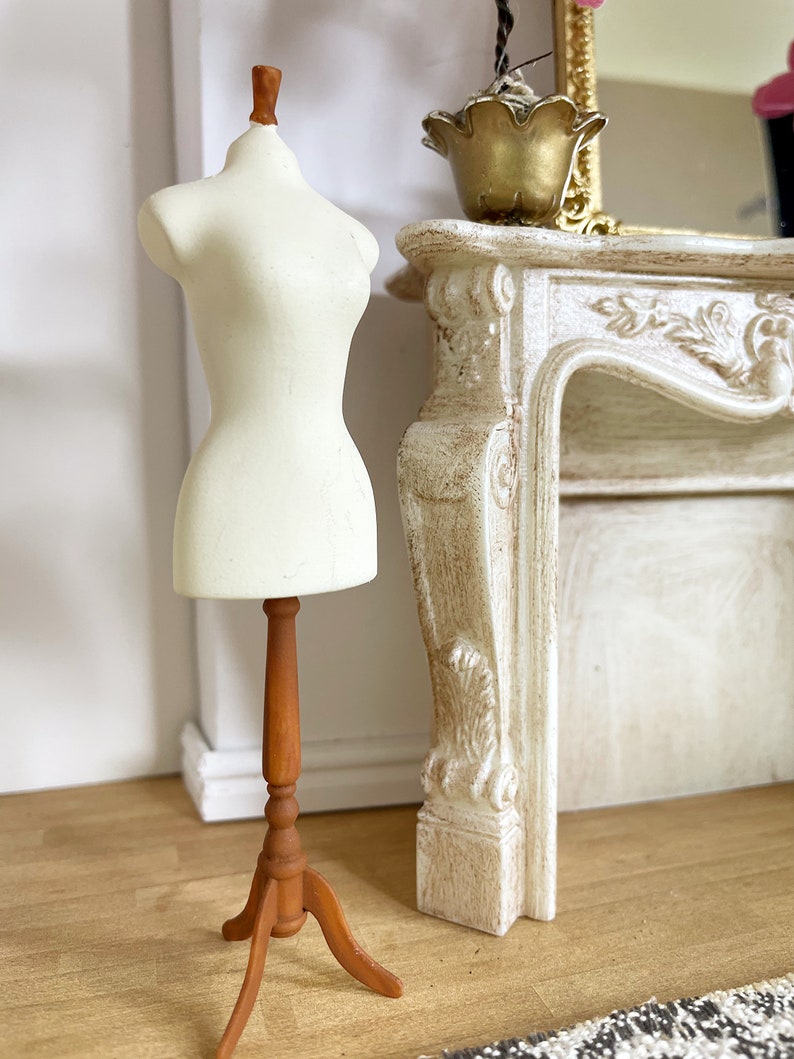 Dollhouse Miniature Dress Form Dollhouse Home Decor Etsy