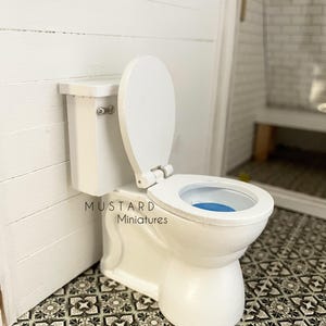 1:12 Scale Dollhouse Miniature Toilet, Modern Miniatures Toilet