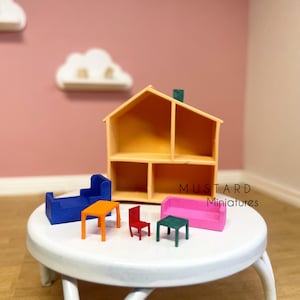 1:144 Scale Dollhouse, Miniature Furniture, Miniature house, Miniature Dollhouse