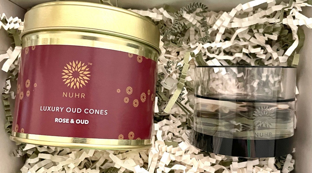 Oud Incense Cone Set With Rose Oud Home Gift Rose Oud Incense Cones