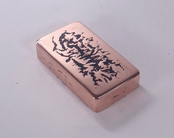 Ingot Art Copper and resin. 1100g.