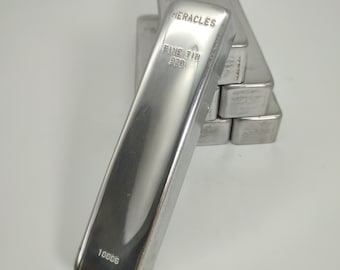 Lingote de estaño, grado fino 920/000. 1 kg