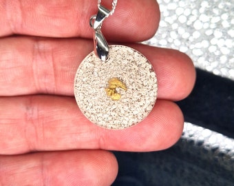 Necklace and pendant 24K GOLD and SILVER 999. and 925.