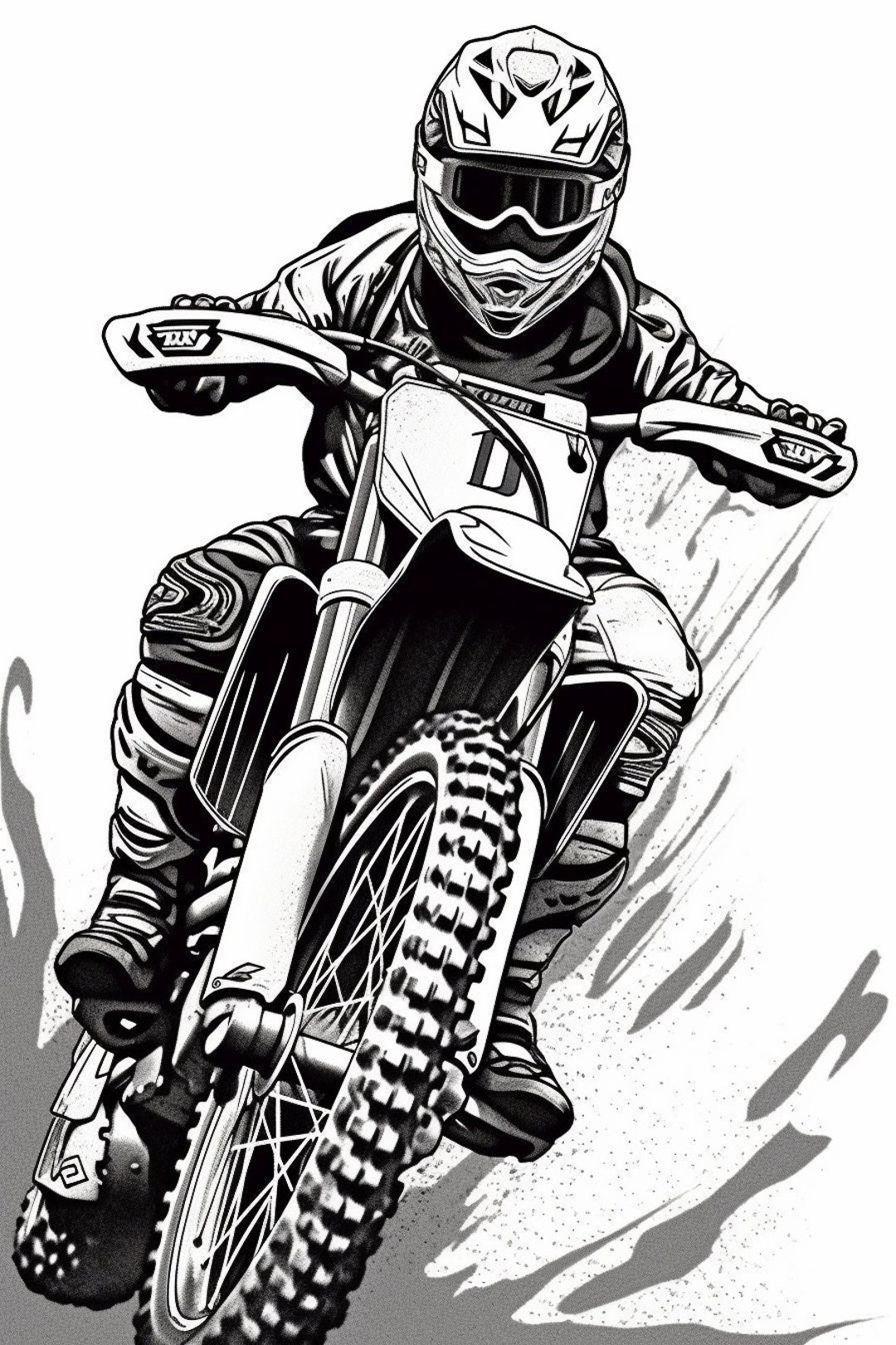 dirt bike helmet coloring pages