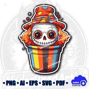 Cute Kids Halloween Clipart! • Formats! ai, eps, svg, pdf, png Instant Download • Perfect for shirts, bags, anything, POD and Crafts!