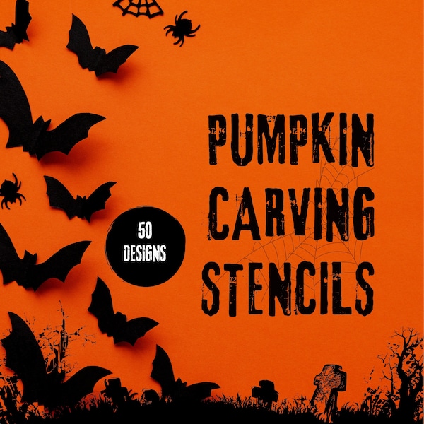 Pumpkin Carving Stencil - Etsy
