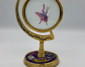 Chinese Double-Sided Embroidery Butterfly – Cloisonné Spinning Stand – Suzhou Art