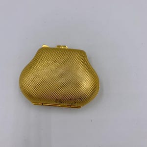 Vintage & Elegant Gold Pill Box Pouch