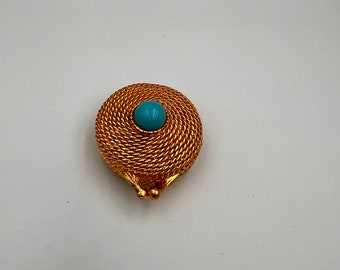 Vintage Estee Lauder Solid Perfume Gold Rope Compact  display picture 1