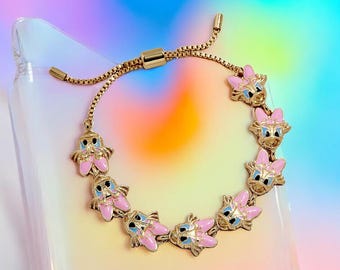 NEW Disney Daisy Duck Repeating Bracelet.Officially Licensed Disney. New with Tags