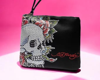 Vintage Y2k Ed Hardy Skull Embroidered Tote Bag - Etsy