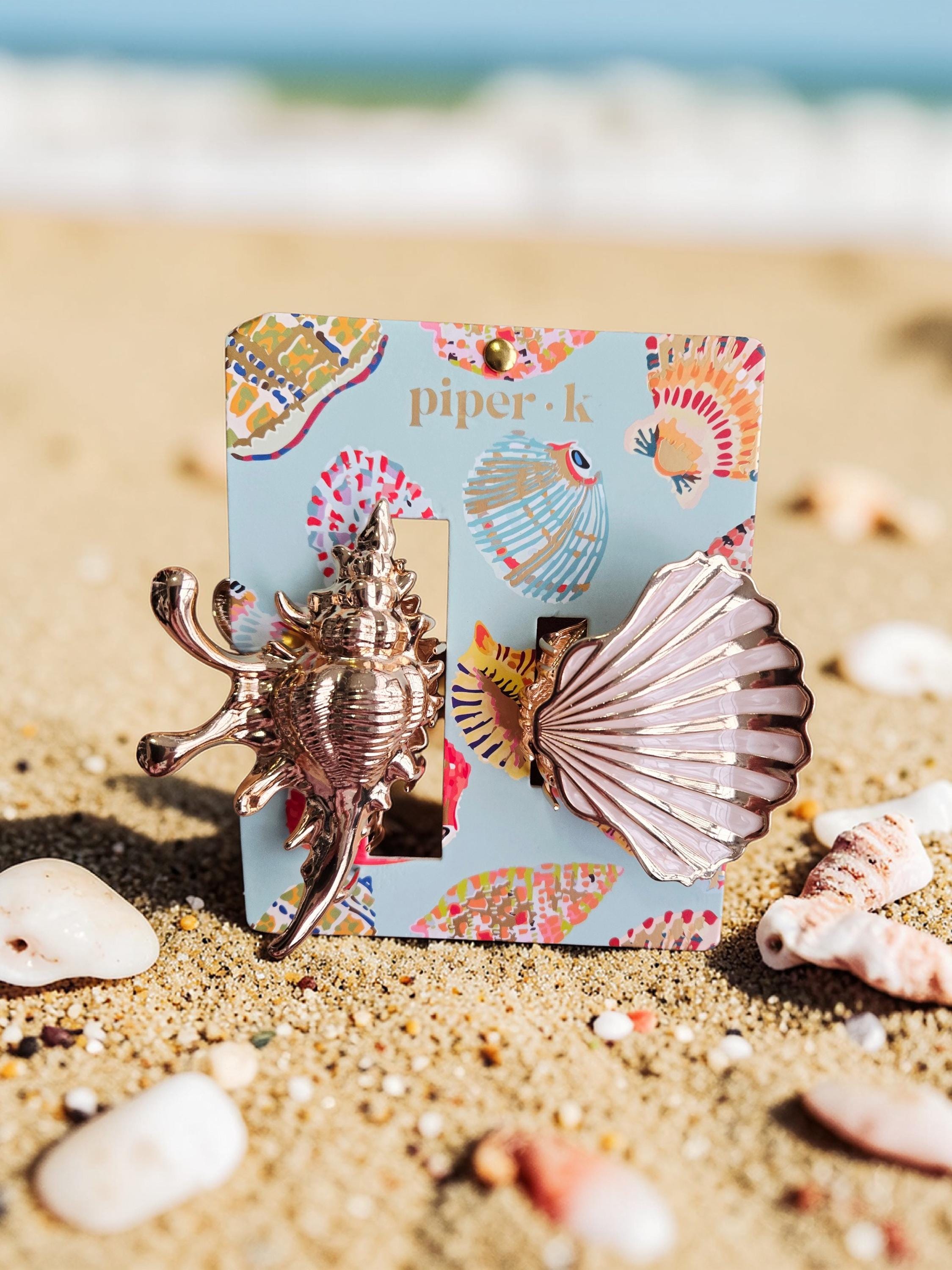 Piper K Viral TikTok Sea Life Coastal Beach Mini Hair Clips Acrylic Set 10 Piper K Hair Clips Sea Creatures | TikTok main image 2