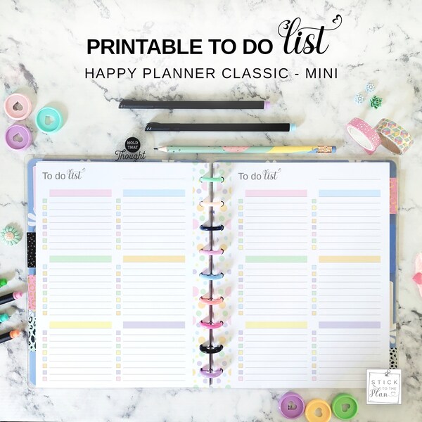 Discbound Notebook to Do Pages - Etsy
