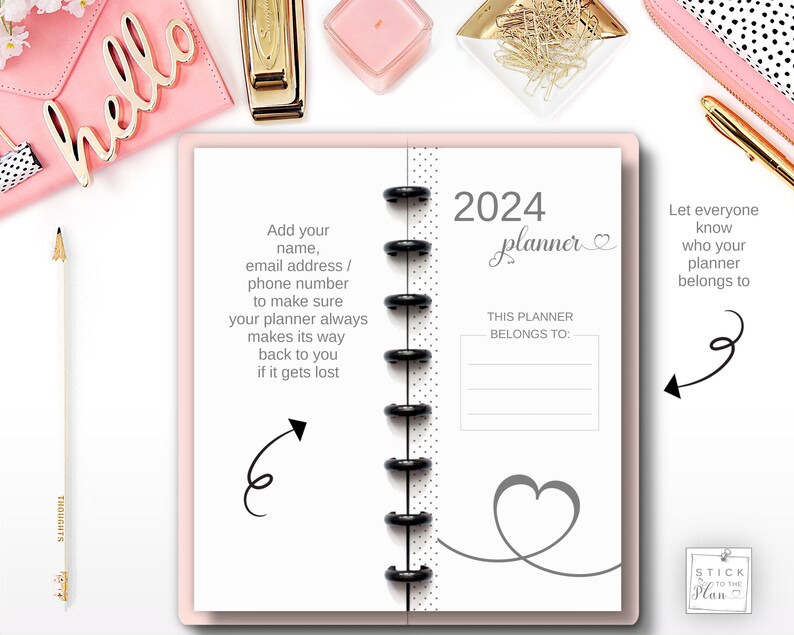 This Planner Belongs to Printable Happy Planner Skinny Classic Insert ...