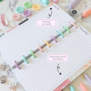 Printable Bucket List Happy Planner Skinny Classic Insert, Classic Half ...